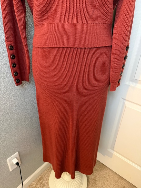 Sezane Sami Jumper and Naelle Skirt Set Sienna Size Large - Picture 4 of 14